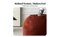 Plush Pouf Nordic aesthetic Footstool Modern Minimalist Soft and Comfortable for Decorators, Lounge Area, Entryway