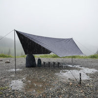 Waterproof Shelter Tarp Multipurpose Portable Canopy Easy Setup Ultralight Canopy for Hikers