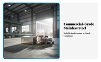 Stainless Steel Sand Cabinet Customizable Text for Gas Stations, Industrial Site