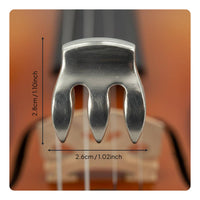 Metal Violin Mute Reduces Volume Violin Practice Mute Compact Musical Instrument Accessory for Students, Apartments