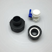 Plastic Butterfly Valve Adapter Long-Lasting Tonne Barrel Thread Reducer Secure Fit Liquid Container Accessory Reusable for Agriculture, Gardening