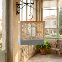 Portable Bird Cage and Pet Bird Cage for Travel, Lightweight 1 Tier Design, Outdoor Mobile Bird Cage for Birds, No Wheels