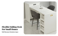 Fold-away Wall Desk Foldable Design Office Furniture Space-Saving for Study Room
