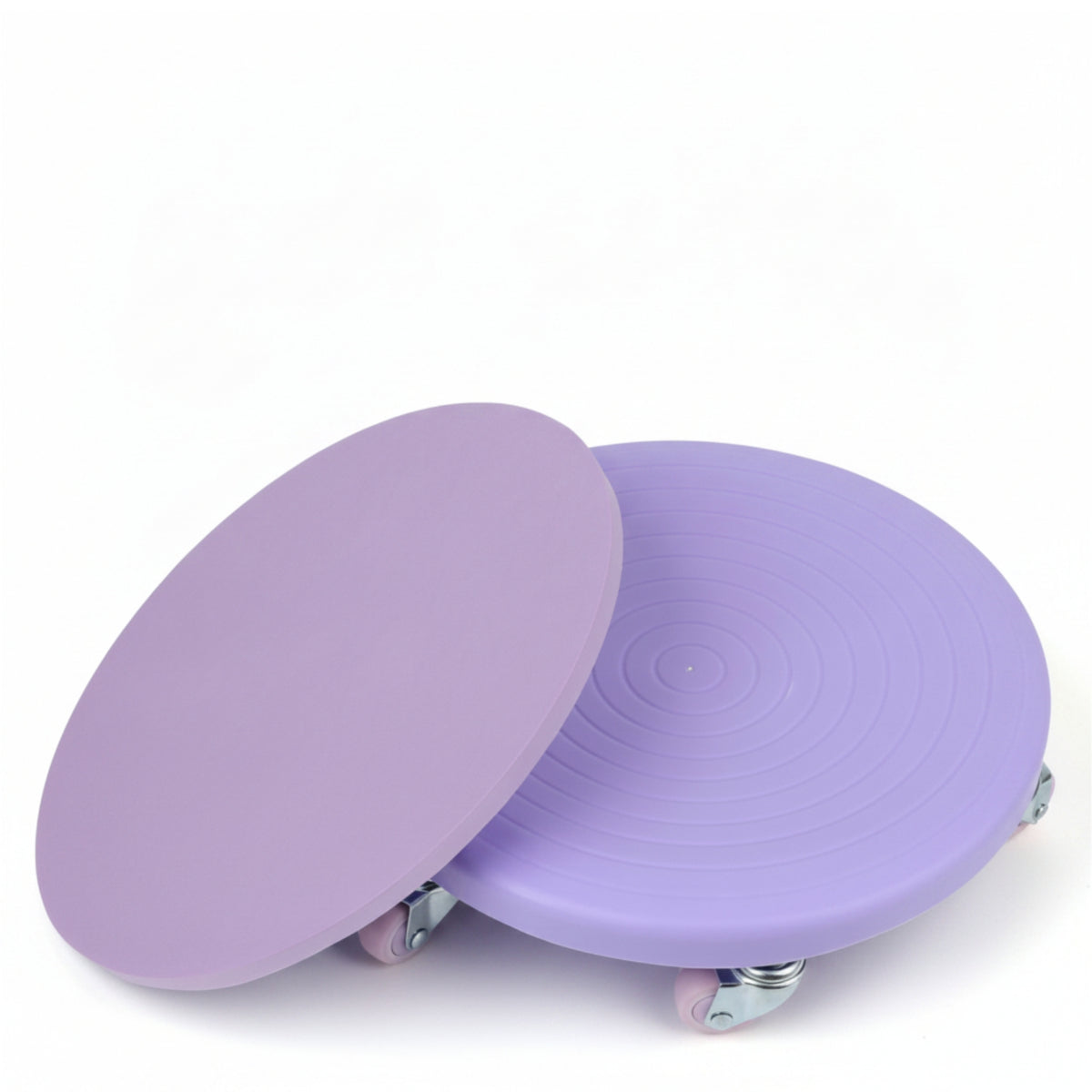 Slim Six-Wheel Ab Roller Board Quiet Abdominal Exercise Board with Kneeling Pad Soft Fitness Equipment Easy to Store for Home Workouts