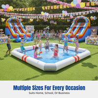 Outdoor Inflatable Pool, Large Pool for Adults & Kids, Thick Water Play Area, Fishing Pond