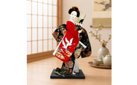 Geisha Doll Traditional Traditional Japanese Doll Decorative Statue for Art Lovers, Shelf Display