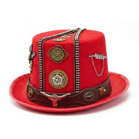 Steampunk Top Hat Cosplay Steampunk Hat with Gears Easy to Wear Costume Headwear for Cosplayers, Actors, Halloween