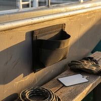 Mountable Self-Adhesive Mesh Pouch Black Boat Mesh Bag Rectangular Boat Storage Bag Easy to Install for Onboard