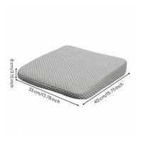 Wedge Car Seat Cushion Non-Slip Car Seat Cushion Raised Breathable for Short Drivers, Driving Practice, Daily Commute