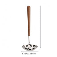 Long-Handled Soup Spoon Mirror-Polished Kitchenware Lotus-Petal Shape