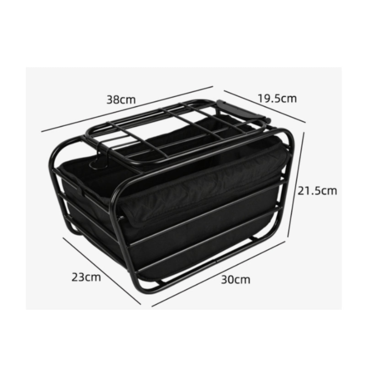 Cycle Rear Basket  Convenient Rear Cargo Basket Stable for Cyclists, Commuters, Errands, Commuting