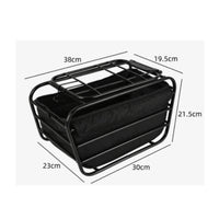 Cycle Rear Basket  Convenient Rear Cargo Basket Stable for Cyclists, Commuters, Errands, Commuting