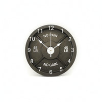 Barbell Plate Wall Clock Round Weight Plate Clock Long-Lasting for Athletes