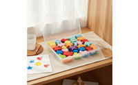 30 Pieces Reusable Kids' Paint Sponge Set Washable Shaped Sponge Stamps Easy to Use Craft Sponges Creative Learning for Toddlers, DIY Projects, Classroom