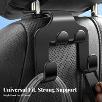 Car Seatback Hook Phone Holder Hands Viewing 2 in 1 Seatback Simple Hook Installation Vehicle Purse Hanger for Families, Women, Road Trips