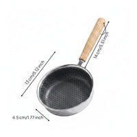 Honeycomb Frying Pan Flat Base Stainless Steel Frying Pan Food-Grade