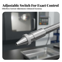 Flexible Metal Coolant Pipe With On/Off Switch Flexible Water Oil Coolant Hose CNC Machine Cooling Pipe for Hobbyists, Workshop