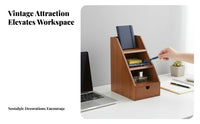 Multifunctional Multitiered Desk areaSaving Desktop Organizer Large Capacity Cosmetic Holder Easy Assembly for Makeup Users, Students, Women, Study Room, Dressing Table, Bedroom