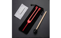 3 Pieces Tuning Fork Set with Mallet Easy Carrying Tuning Fork Kit Meditation Instrument for Adults