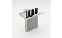 8 Pieces Earwax Guard Refill Storage Case Filter Removal Tool Black