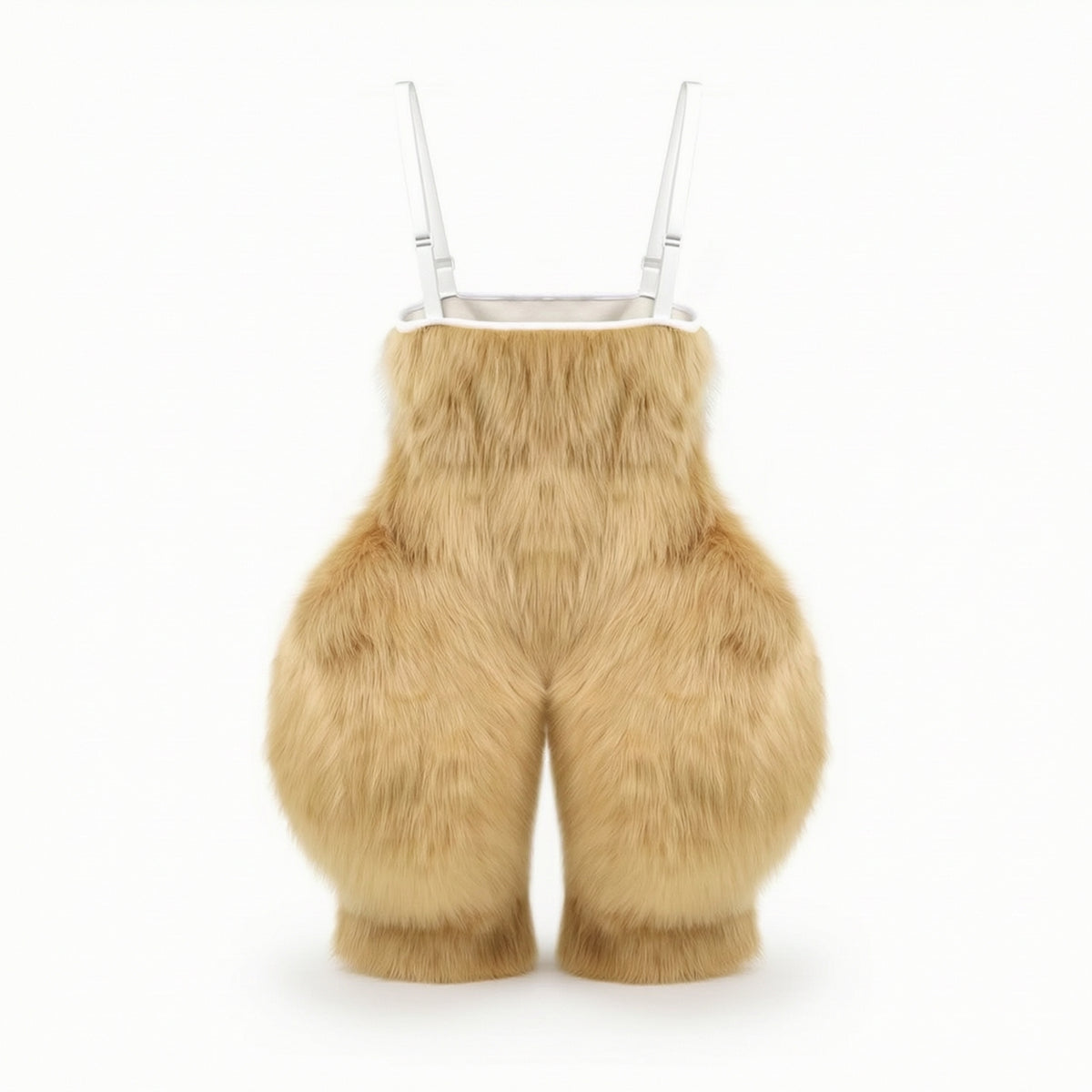 Fursuit with Soft-Textured Headpiece Soft Hare Costume Oversized Bunny Suit for Cosplayers, Actors