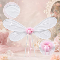 Lightweight Butterfly Wings Translucent Wings with Soft Ball Delicate Prop Full for Children, Toddlers, Stage Performances
