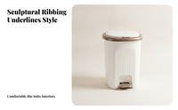 Hands Trash Can with Lid | Space-Saving Rectangular shape & build, Step Trash Can, for restroom
