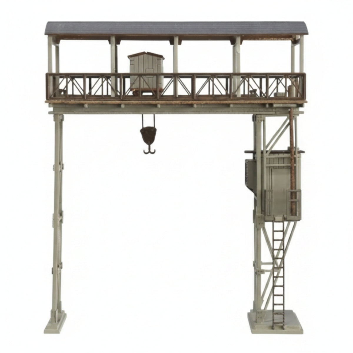 Self-Assembly Gantry Crane Model Kit Mechanical Gantry Crane Building Kit Detailed Compact for Collectors