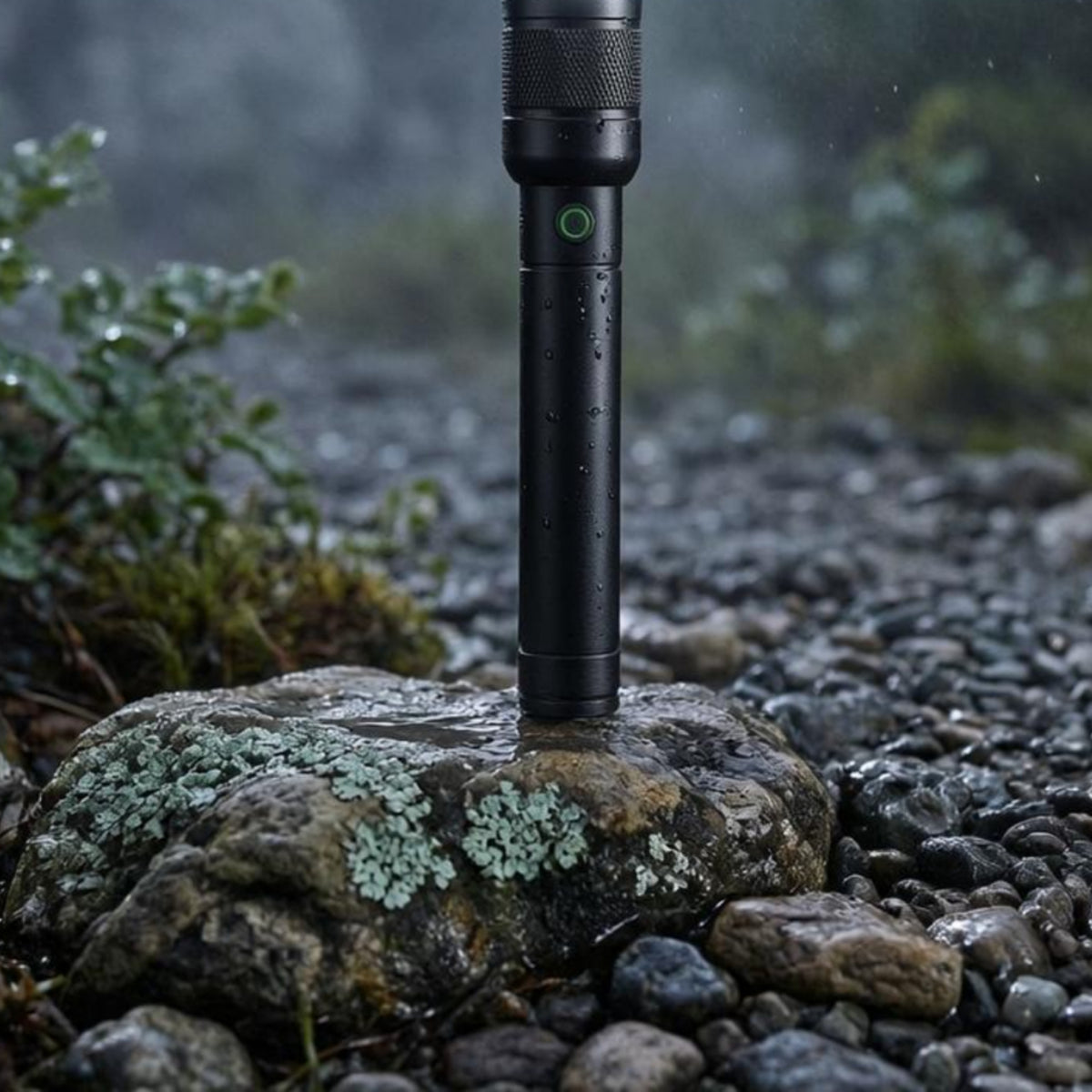 Recharge-Capable LED Flashlight Compact USB-C Flashlight Textured Grip