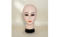 Blow Molded Plastic Head Model Lightweight Home Decor Stable Base for Salon Workers