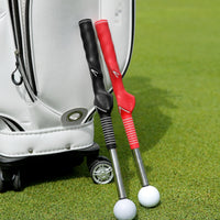 Non-Slip Retractable Golf Swing Practice Aid Ergonomic Retractable Golf Practice Aid Stainless Steel Training Aid Compact