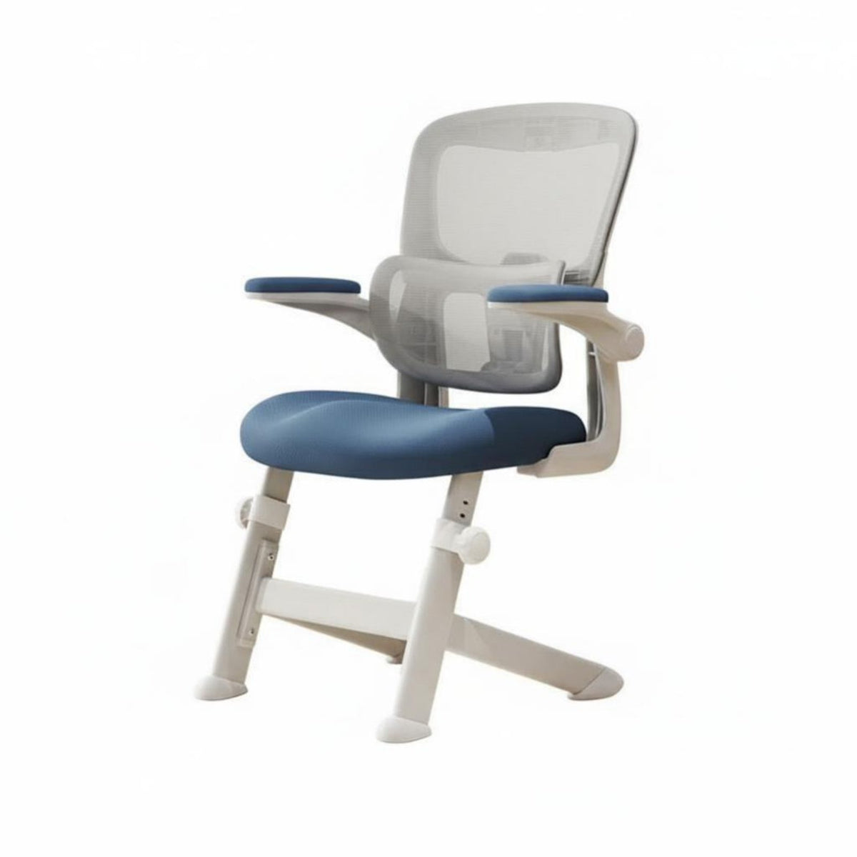 Lumbar Support Ergonomic Student Chair Adjustable Height Ergonomic Mesh Rolling Chair Breathable Backrest Seating Swivel Base for Teenagers, Students, Study Room, Bedroom, Home Office