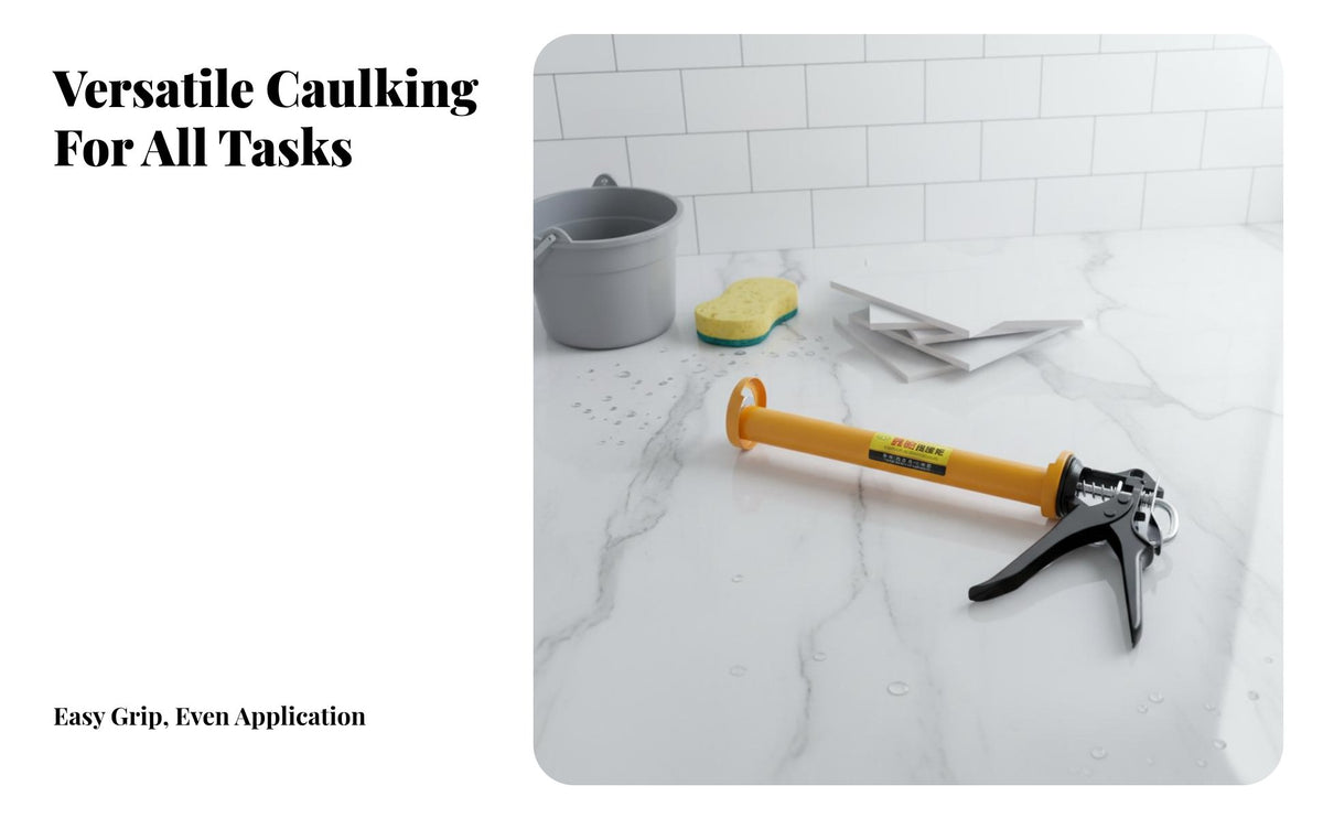 Caulking Heavy Duty Half-Barrel Caulking Sturdy Hand Tool for Construction Workers, DIY Enthusiasts, Home Improvement, Renovation, Lavatory