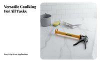 Caulking Heavy Duty Half-Barrel Caulking Sturdy Hand Tool for Construction Workers, DIY Enthusiasts, Home Improvement, Renovation, Lavatory