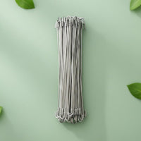 100 Pieces Chain-Link Fence Tie Stainless Steel Chain Link Fence Tie Flexible Fastener for Gardens