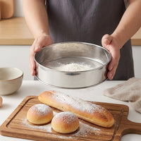 15cm Round Fine Mesh Sieve, Stainless Steel Flour Sieve, Sieves and Strainers for Baking, Kitchen Strainer