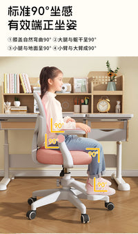 小学生学习专用椅子可调节升降椅儿童书桌凳子四平八稳写作业椅子