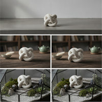Knot Sculpture Minimalist Abstract Sculpture Art of Imperfection Piece for Entryway Table, Office Desk