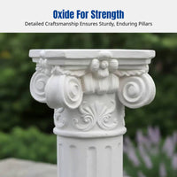 Outdoor Roman Column, European Style Floor Sculpture, Decorative Pedestal for Wedding Aisle, Garden, Villa, Home Decor