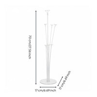 Easy Assembly 7-Balloon Display Stand Reusable Balloon Stand Kit Stable Base Table Centerpiece Helium-without Decoration for Weddings, Birthdays, Events, Parties