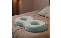 Ergonomic Figure-8 Pillow Contoured Pillow with Recessed Openings Supportive Slim for Bedroom