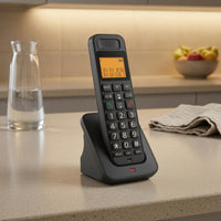 Charging Base Cordless Desk Phone Numeric Keypad Digital Desk Phone Function Keys Telephone Handset Speaker Grille