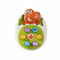 Early Education Whack-a-Rodent Toy Hand-Eye Coordination Cartoon Creature Push Toy Reaction Training Spring up Button Game Stress Relief for Children, Toddlers, Babies, Travel