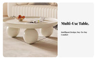 2 Pieces Nordic and aesthetic Round Nesting Table Set Light Luxury aesthetic Household Furniture Minimalist Design Space-Saving for Interior Designers, Apartment Dwellers, Homeowners, Living Room, Bedroom, Small areas, Lounge Area
