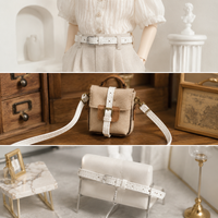 BJD Doll 3mm 5mm Stitching Leather Strip OB11 Ultra-fine Belt 6-point Bag DIY Doll Accessories