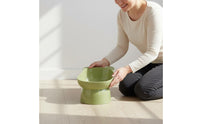 Nordic Design Bear Head Cat Bowl Easy to Clean Tilted Cat Food Bowl Non-Slip Design for Cats