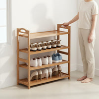 Multi-Tier Shoe Rack Space Saving Freestanding Shoe Stand Dustproof Design Household Storage for Entryway, Hallway, Closet