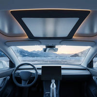 Motorized Sunshade Electric Car Sunshade Low Profile Assembly with Control Module for YL Electric Vehicle Interior