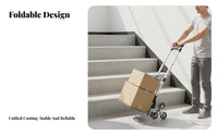 Stair Climbing Hand Truck Heavy Duty Stair Climbing Cart High Load Capacity Folding Stair-Climbing Carrier for Commuters, Apartment Dwellers, Stairs