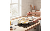 Egg Frying Pan with Four Cavities Nonstick Egg Frying Pan Multi-Cavity Breakfast Skillet for Meal Prep